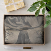  griezelige gesluierde vrouw decoupage tissuepapier (Geschenk)