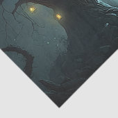 Griezelige, Ghoulish, Spooky, Haunted Tree Tissuepapier (Detail)