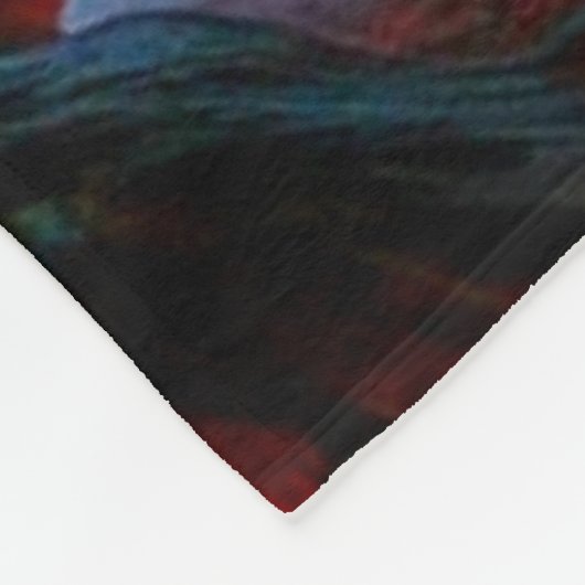 Griezelige Giraffe Fleece Deken (Hoek)