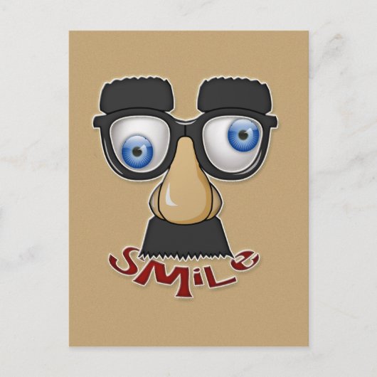griezelige glimlach briefkaart (Voorkant)