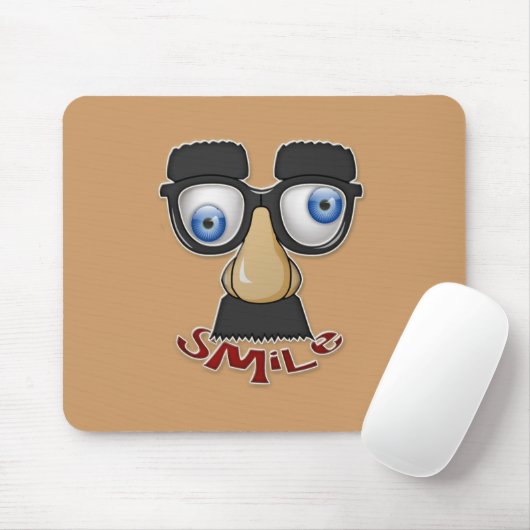 griezelige glimlach muismat (Met muis)