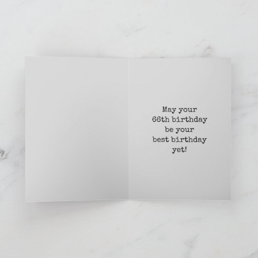 Griezelige Glowing Aura Look "66 JAAR OUD!" + Naam Kaart (Binnen)