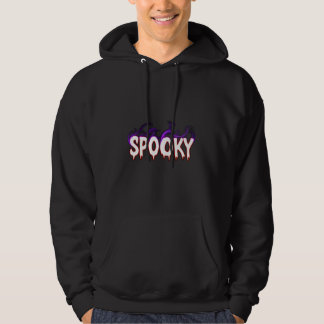 Griezelige Golvende Typografie Hoodie