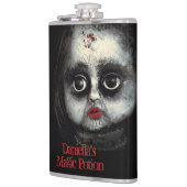 Griezelige Gothic Porselein Doll Halloween Horror Heupfles (Links)