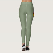 Griezelige gotische cheerleader kunst leggings (Achterkant)