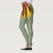 Griezelige gotische cheerleader kunst leggings (Links)