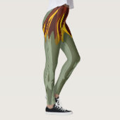 Griezelige gotische cheerleader kunst leggings (Rechts)