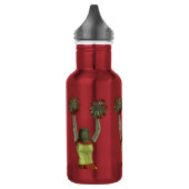 Griezelige gotische cheerleader kunst waterfles (Links)