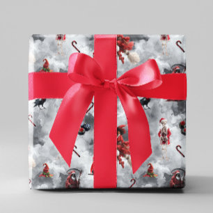 Griezelige Gotische Kerstmis Cadeaupapier