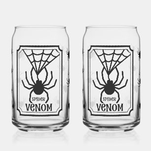 Griezelige Gotische Spinnenweb Drinkware Blikvorm Glas