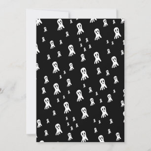 Griezelige gotische spookillustratie feestdagenkaart