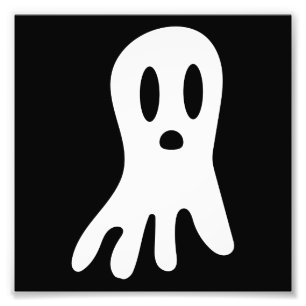 Griezelige gotische spookillustratie foto afdruk