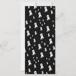 Griezelige gotische spookillustratie kaart