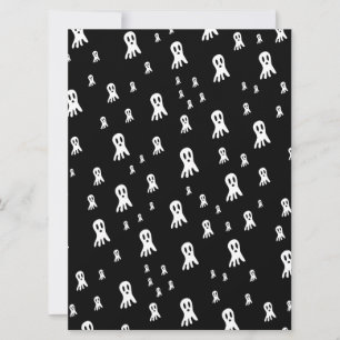 Griezelige gotische spookillustratie kaart