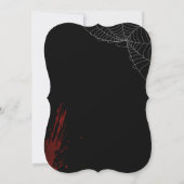 Griezelige gotische verjaardag halloween  kaart (Achterkant)