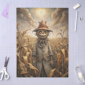 Griezelige Gotische Vogelverschrikker Fantasy Tissuepapier (Craft)