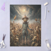 Griezelige Gotische Vogelverschrikker Fantasy  Tissuepapier (Craft)