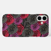 GRIEZELIGE GOTISCHE ZWARTE RODE & PAARSE HALLOWEEN Case-Mate iPhone CASE (Achterkant (horizontaal))