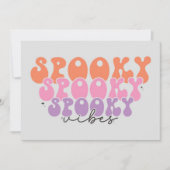 Griezelige griezelige griezelige vibraties kaart (Voorkant)