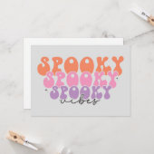 Griezelige griezelige griezelige vibraties kaart (Voorkant / Achterkant in situ)