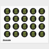 Griezelige Groene Tentakel Monster Sticker (Vel)