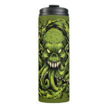 Griezelige Groene Tentakel Monster Thermische Tumb