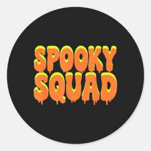 Griezelige groep bijpassende gezins Halloween kost Ronde Sticker