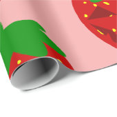 griezelige Halloween aardbei gothic spooky Cadeaupapier (Rol Hoek)