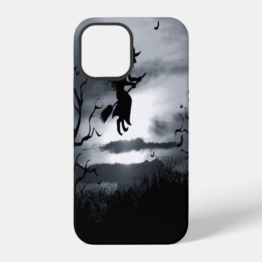 Griezelige Halloween-achtergrond Vintage-ontwerp iPhone Hoesje (Achterkant)