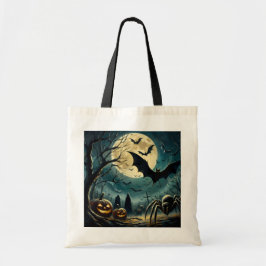 Griezelige Halloween Budget Katoenen Boodschappent Tote Bag
