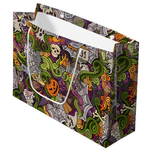 Griezelige Halloween cadeautas - Groot, Glanzend (Voorkant Gekanteld)