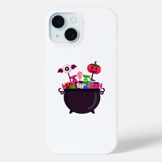 Griezelige Halloween-candybrouwpot Case-Mate iPhone Case (Achterkant)