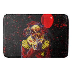 Griezelige Halloween Clown Horror Film Badmat