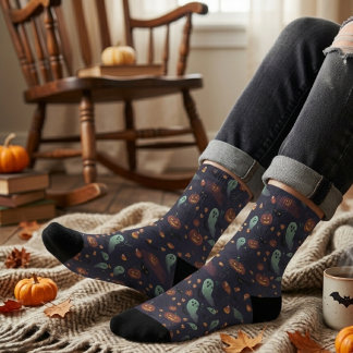 Griezelige Halloween duurzame bemanning sokken