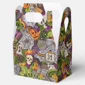 Griezelige Halloween Favor Doos Bedankdoosjes (Geopend)