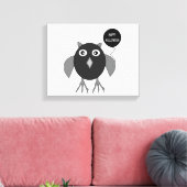 Griezelige Halloween-feest Uil Canvasprint Canvas Afdruk (Insitu (Woonkamer))