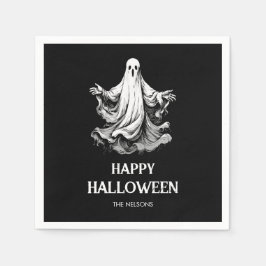 Griezelige Halloween-feestbehandeling met spook Servet