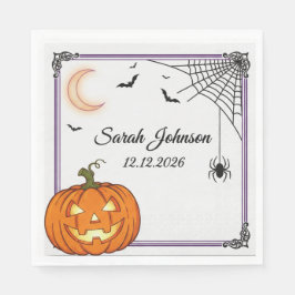 Griezelige Halloween-feestservetten | 3-laags Scha Servet