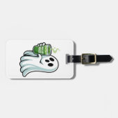 Griezelige Halloween Geest Drinkt Matcha Drank  Bagagelabel (Voorkant horizontaal)