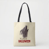 Griezelige Halloween Geest Herfst Markt Boodschapp Tote Bag (Voorkant)