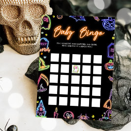 Griezelige Halloween Glow Dark Bingo Games Kaart