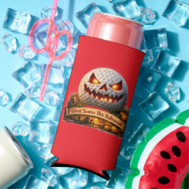 Griezelige Halloween-golf grafische teal cam koele Seltzer Blikjeskoeler