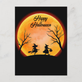 Griezelige Halloween Groet Ansichtkaart Briefkaart