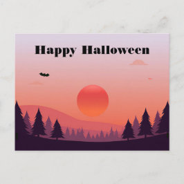 Griezelige Halloween Groet Ansichtkaart Briefkaart