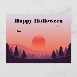 Griezelige Halloween Groet Ansichtkaart Briefkaart