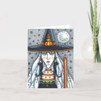 GRIEZELIGE HALLOWEEN Hek, ZWARTE KAT OORBELLEN Bla Kaart