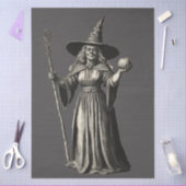  griezelige Halloween-heks Tissuepapier (Craft)