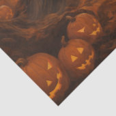 Griezelige Halloween Heksen in een Bos voor Decoup Tissuepapier (Detail)