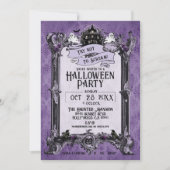 Griezelige Halloween Huisfeest Kaart (Voorkant)