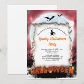 Griezelige Halloween-kostuumfeest  Kaart (Voorkant / Achterkant)